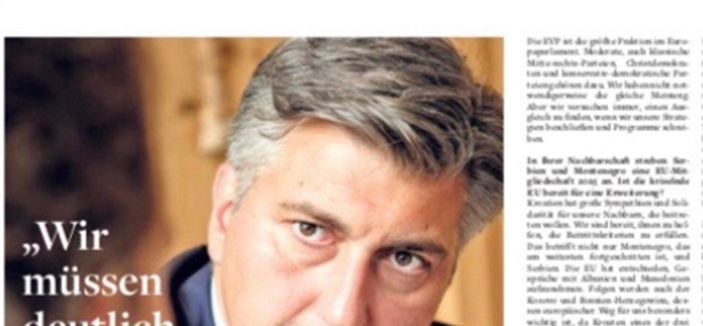  Plenković za Die Welt: Hrvatska policija ne dopušta ilegalne migracije, odgovorno čuvamo jednu od najdužih granica EU-a